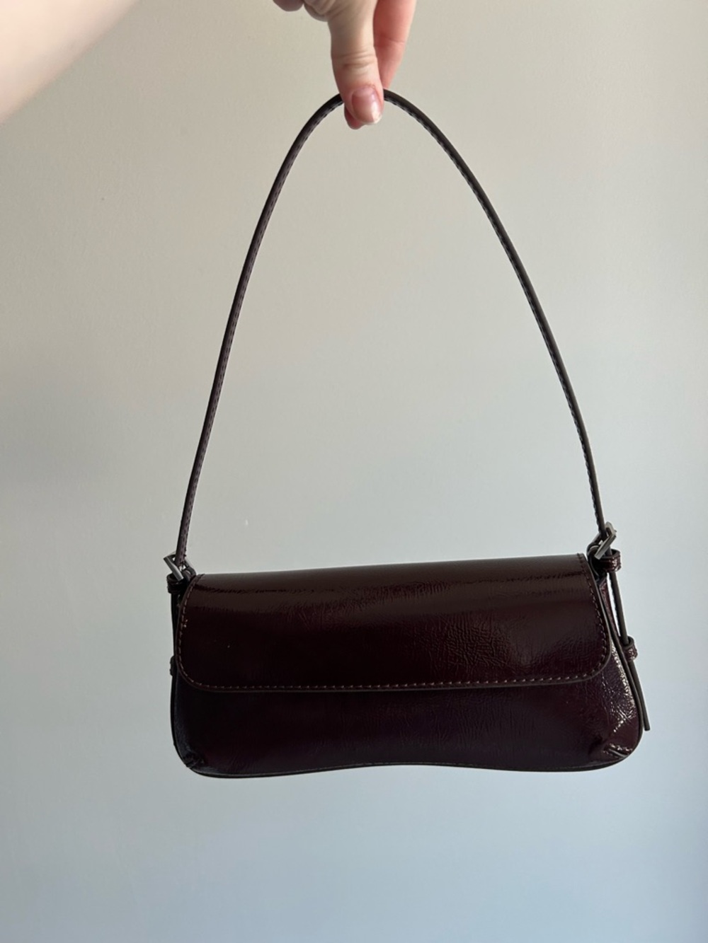 Zara Burgundy Shoulder Bag